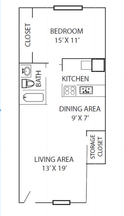 View of Canterbury Square | 1 Bedroom 1 Bath Partial Renovation | Available Units